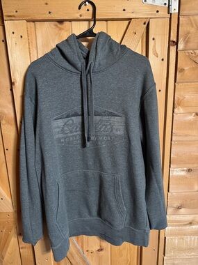 Cabela's Dark Gray Pullover Hoodie with Subtle Chest Logo